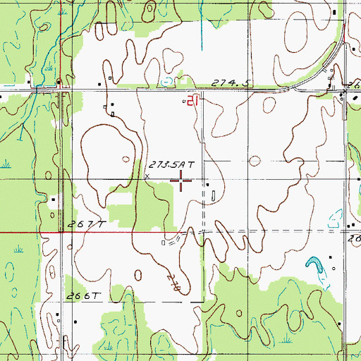 Topographic Map of Trenary Lookout Tower, MI