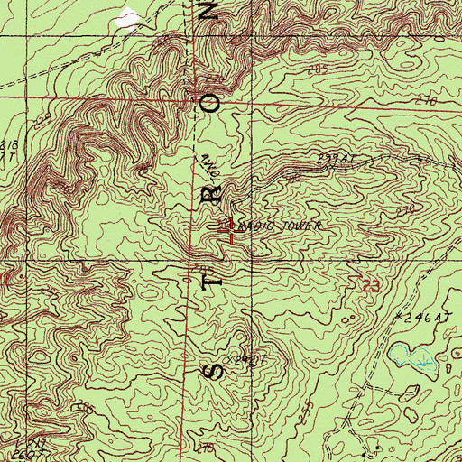 Topographic Map of Udell Lookout Tower, MI