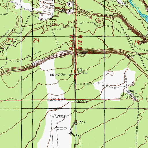 Topographic Map of Wetmore Lookout Tower, MI