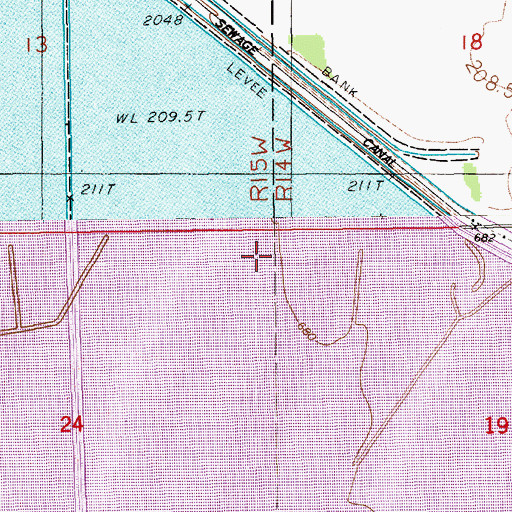 Topographic Map of Muskegon County Wastewater Management System, MI