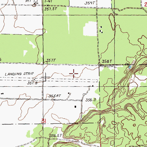 Topographic Map of Air Park North, MI
