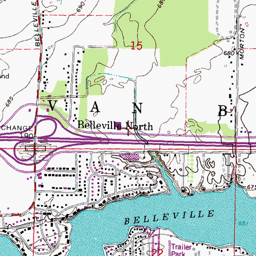 Topographic Map of ATI Heliport, MI