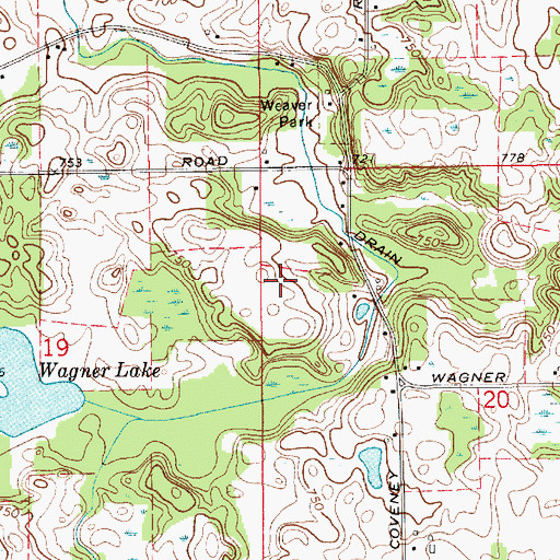 Topographic Map of Hancock Airport, MI