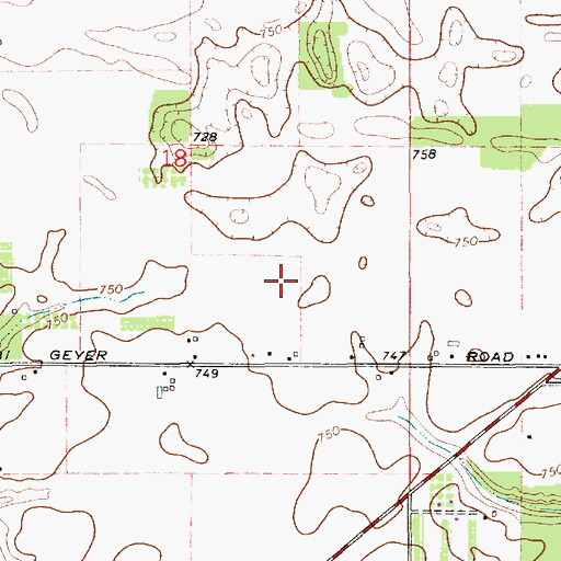 Topographic Map of Wolverton's Field, MI
