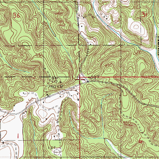 Topographic Map of Section Valley School (historical), AL