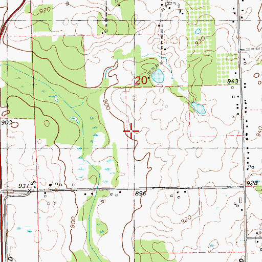 Topographic Map of Crippen Field, MI