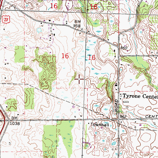 Topographic Map of Trollman's Field, MI