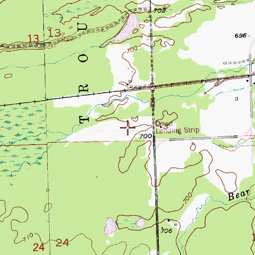 Topographic Map of Dowd Field, MI