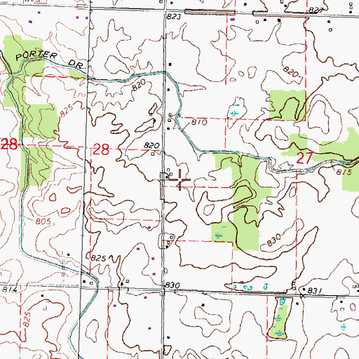 Topographic Map of Barnstormers 5 Airport, MI