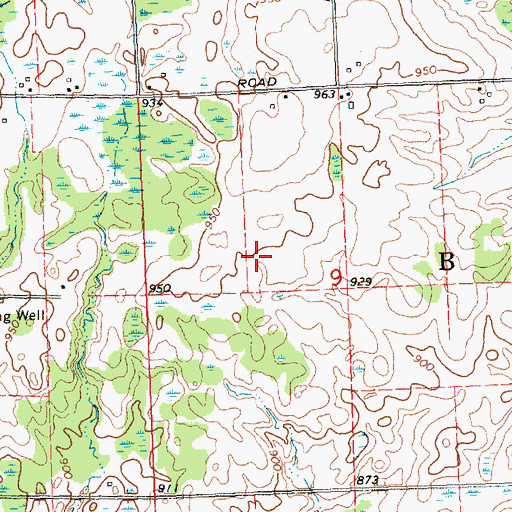 Topographic Map of Sugar Springs Airpark, MI