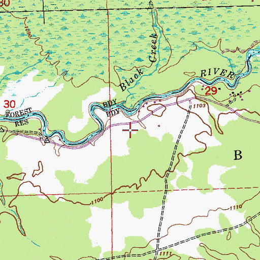 Topographic Map of King Trout Airport, MI