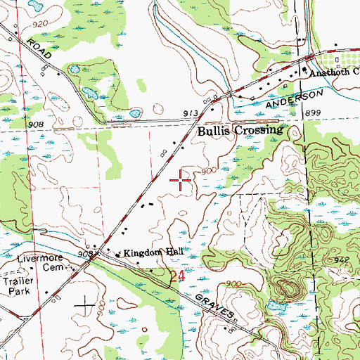 Topographic Map of Carriage Lane Airport (historical), MI