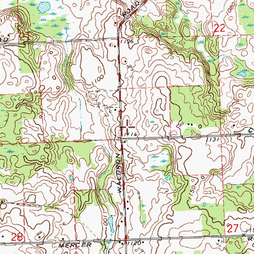 Topographic Map of Williams Field (historical), MI