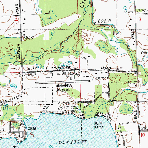 Topographic Map of Lakeview-Griffith Field, MI