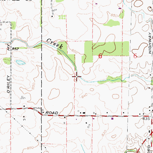 Topographic Map of Carl's Airport, MI