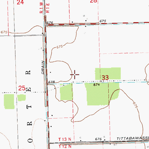 Topographic Map of Zeitler Airport (historical), MI