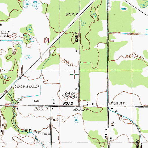 Topographic Map of Midget Airport, MI