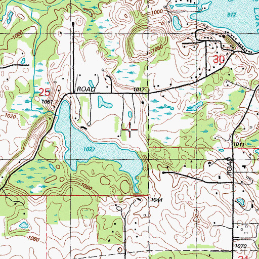 Topographic Map of Ed Schulte's Place Airport, MI
