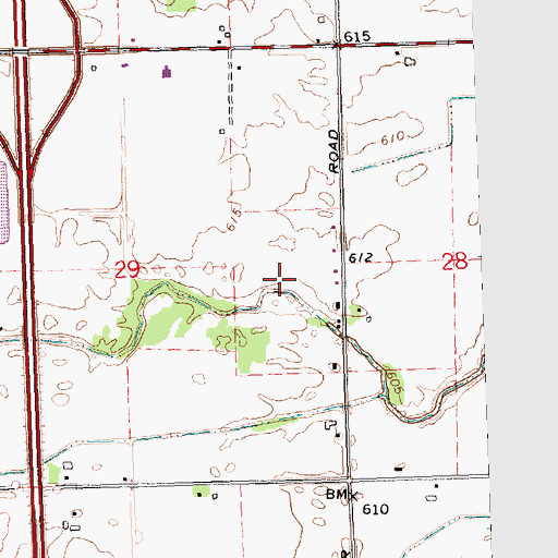 Topographic Map of Gross Airport, MI