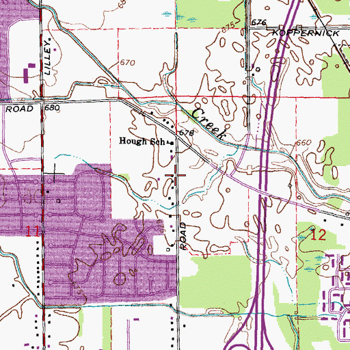 Topographic Map of Executive Heliport, MI
