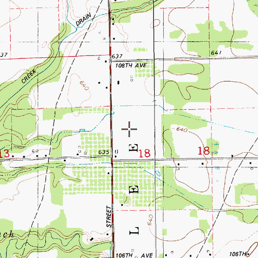 Topographic Map of Walle Field, MI