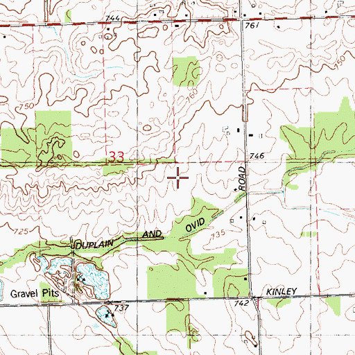 Topographic Map of Schiffer Acres Airport, MI