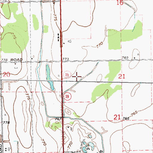 Topographic Map of Cowley Field, MI