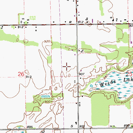 Topographic Map of Whitcomb Field, MI