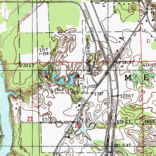 Topographic Map of Cain Field, MI