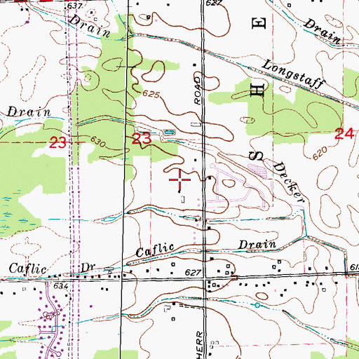 Topographic Map of Jott Heliport, MI