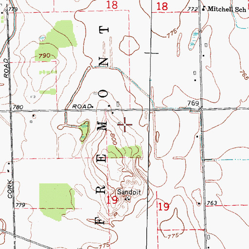 Topographic Map of Para Field, MI