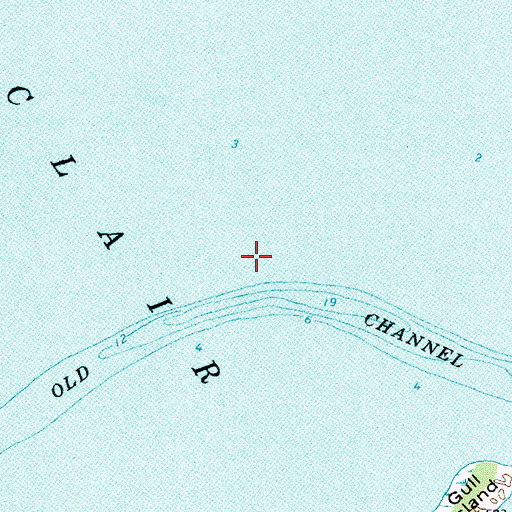 Topographic Map of Old Channel Light, MI