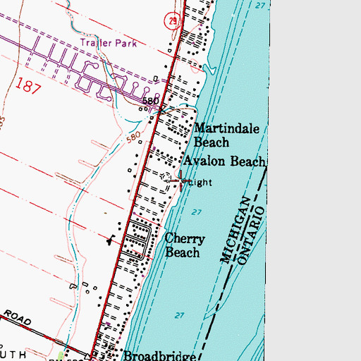 Topographic Map of Salt Dock Light, MI