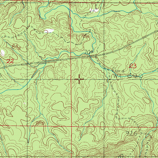 Topographic Map of Faith Baptist Church of the Deaf, AL