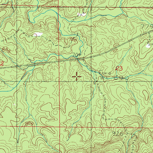 Topographic Map of First Presbyterian Church, AL