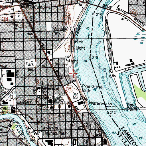 Topographic Map of Pilot Station Radio Mast, MI
