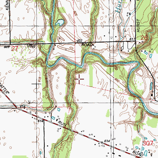Topographic Map of Crystal Airport, MI