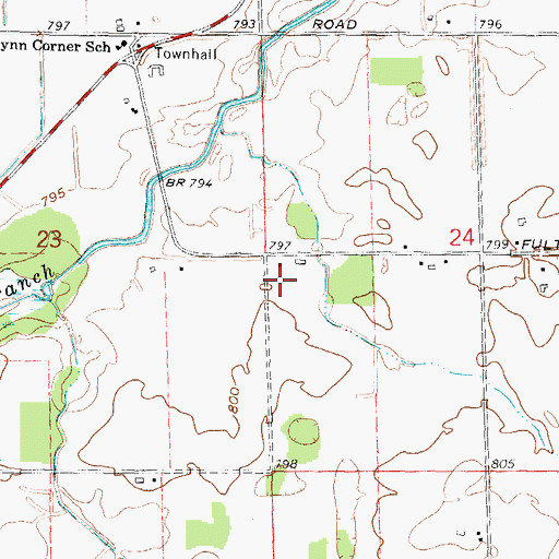 Topographic Map of Gavagan Field, MI