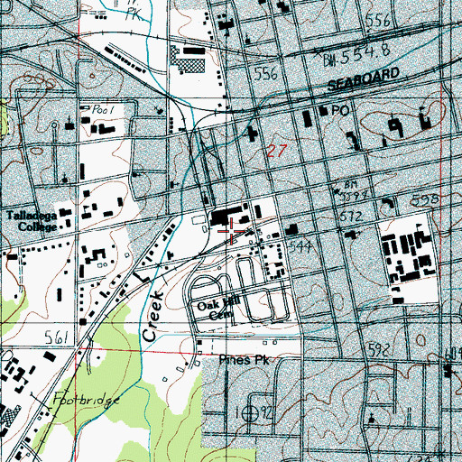 Topographic Map of Furnace Station (historical), AL