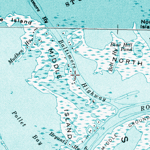 Topographic Map of Baltimore Highway, MI