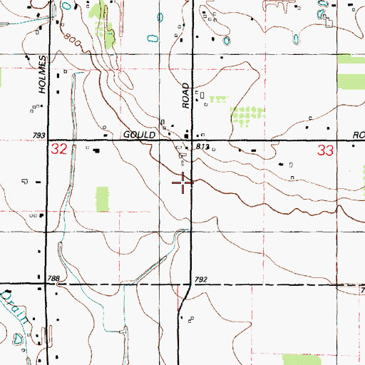 Topographic Map of Berlin Oil Field, MI