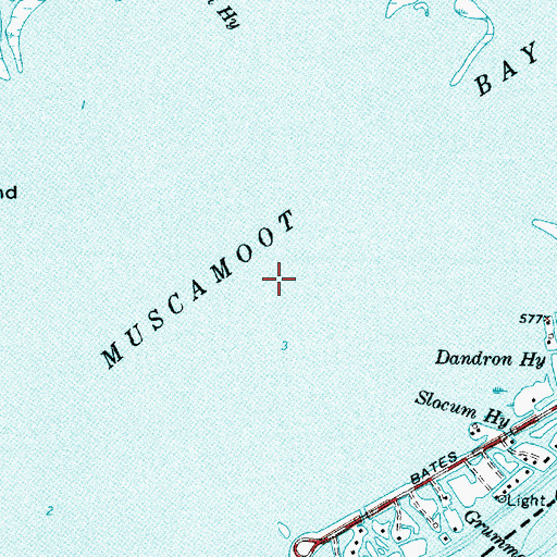 Topographic Map of Big Muscamoot Bay, MI