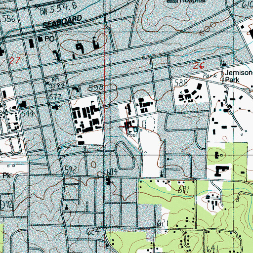 Topographic Map of Graham Elementary School, AL