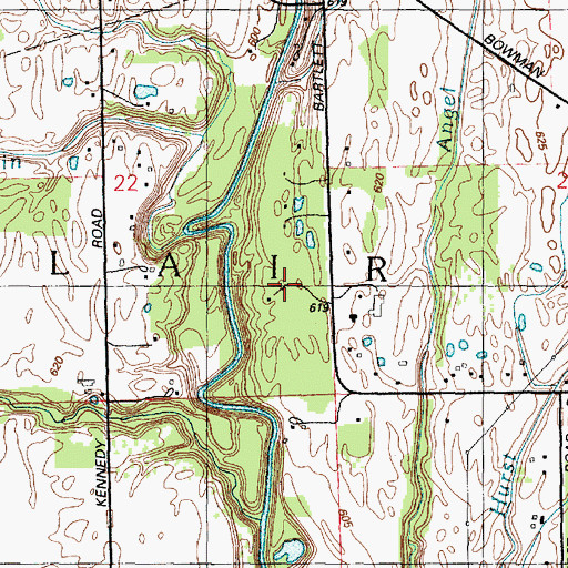 Topographic Map of Camp Otsikea (historical), MI