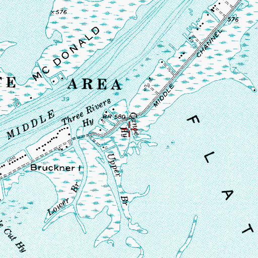 Topographic Map of Canoe Highway, MI