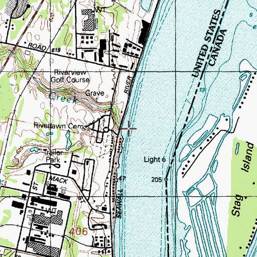 Topographic Map of Cuttle Creek, MI