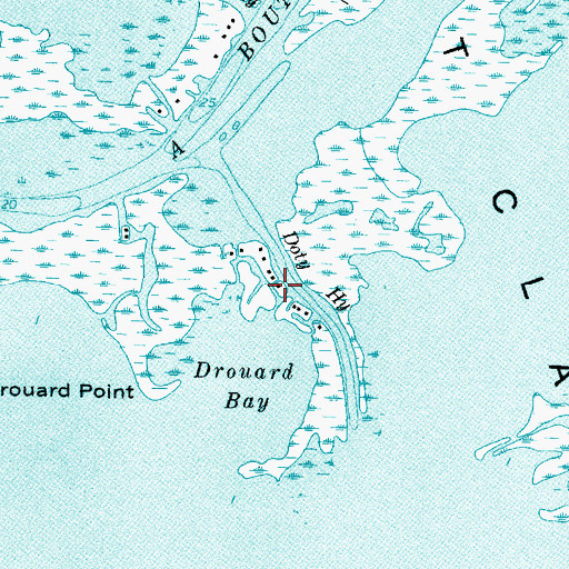 Topographic Map of Doty Highway, MI