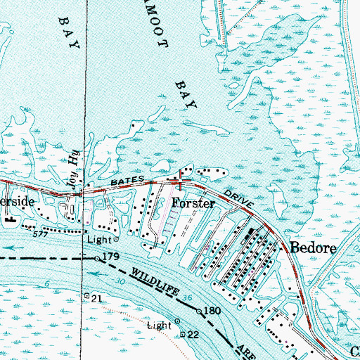 Topographic Map of Forster, MI