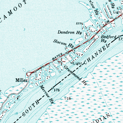 Topographic Map of Grummond Highway, MI