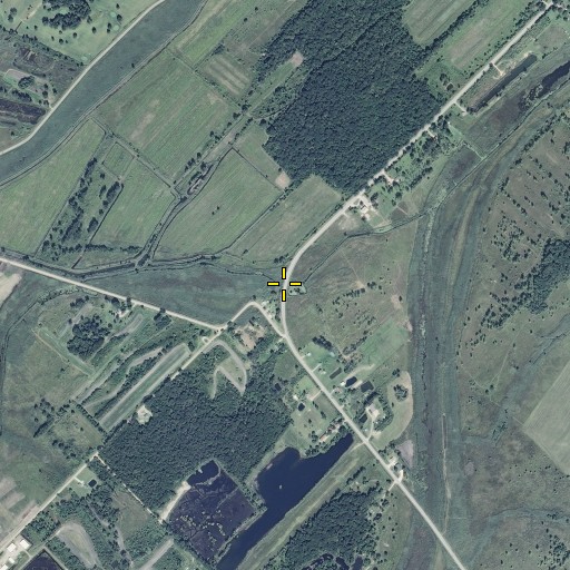 Aerial/Satellite Image of Harsens Island Drain, MI